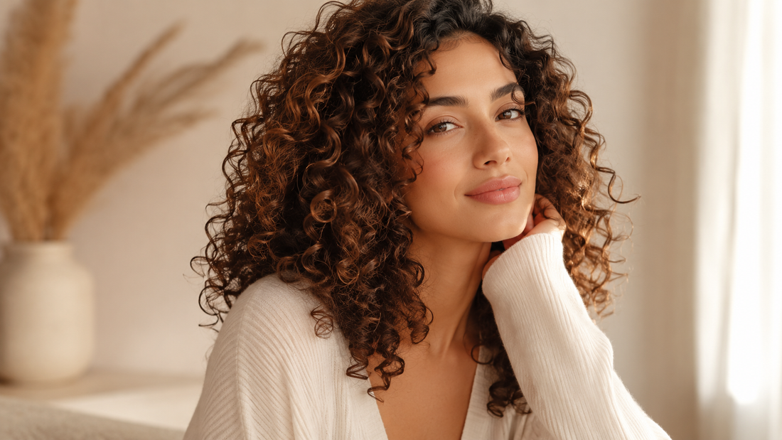 capelli ricci secchi dopo routine idratante